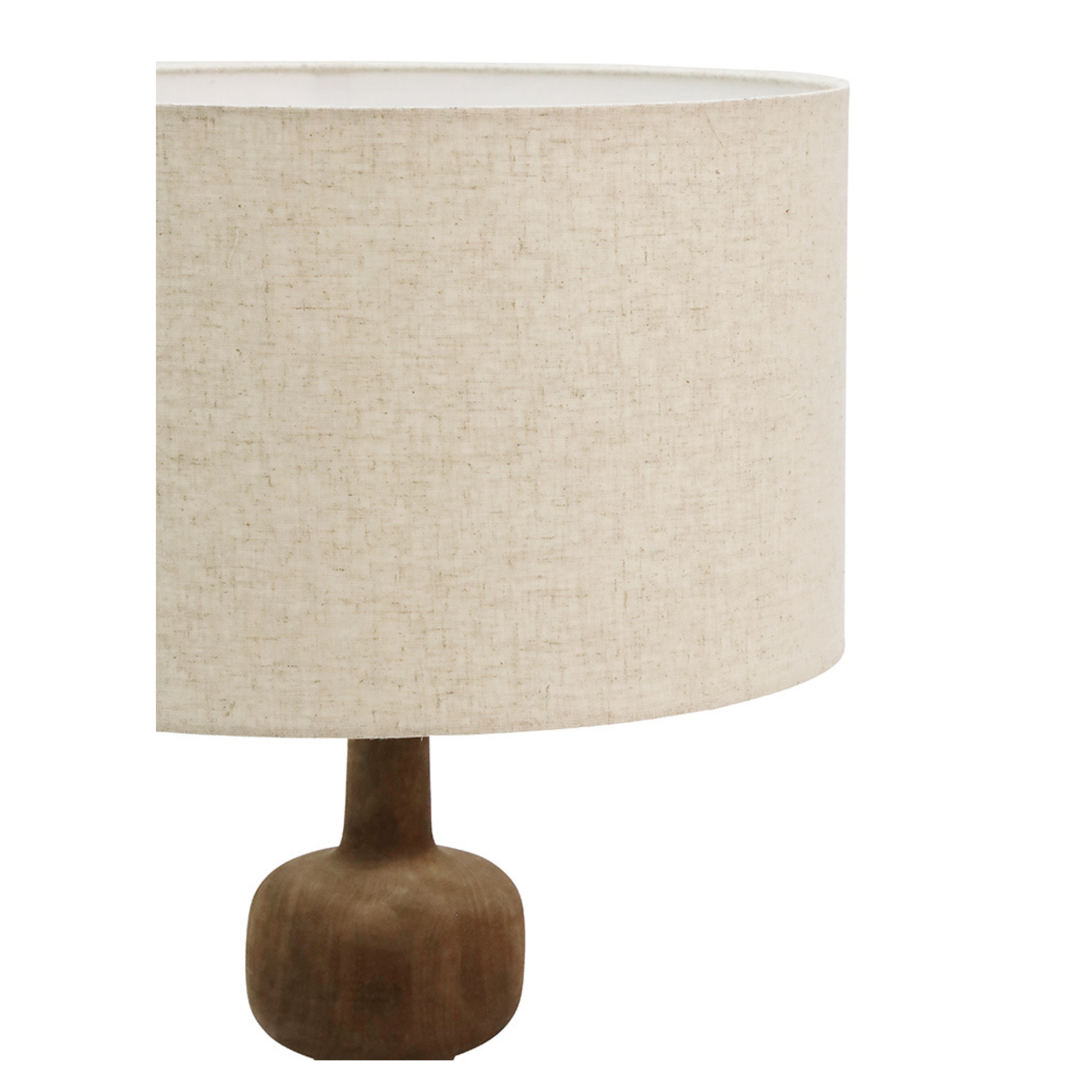 Teague Wooden Table Lamp - Natural/Cotton Linen Shade