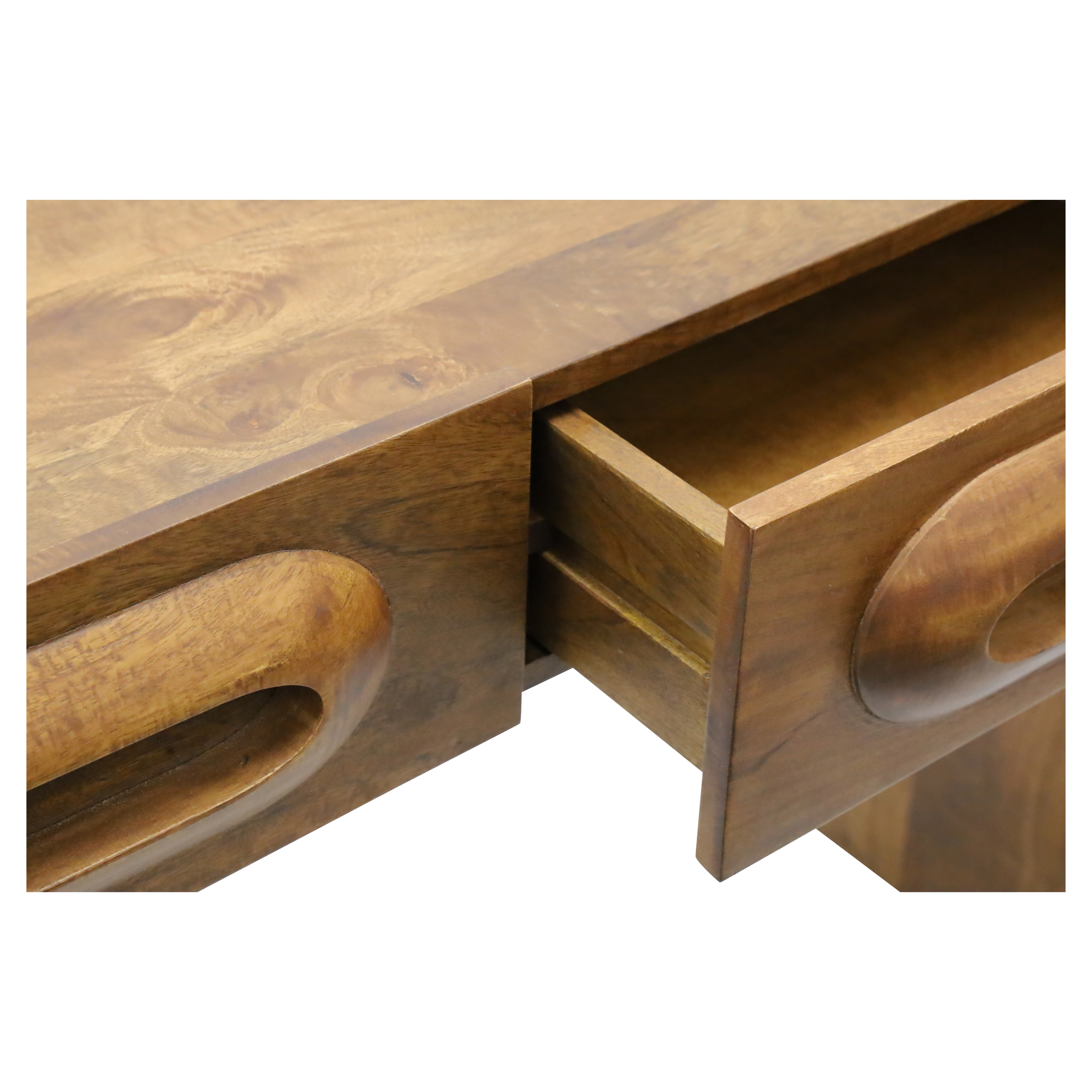 Porthole Console Table - Walnut