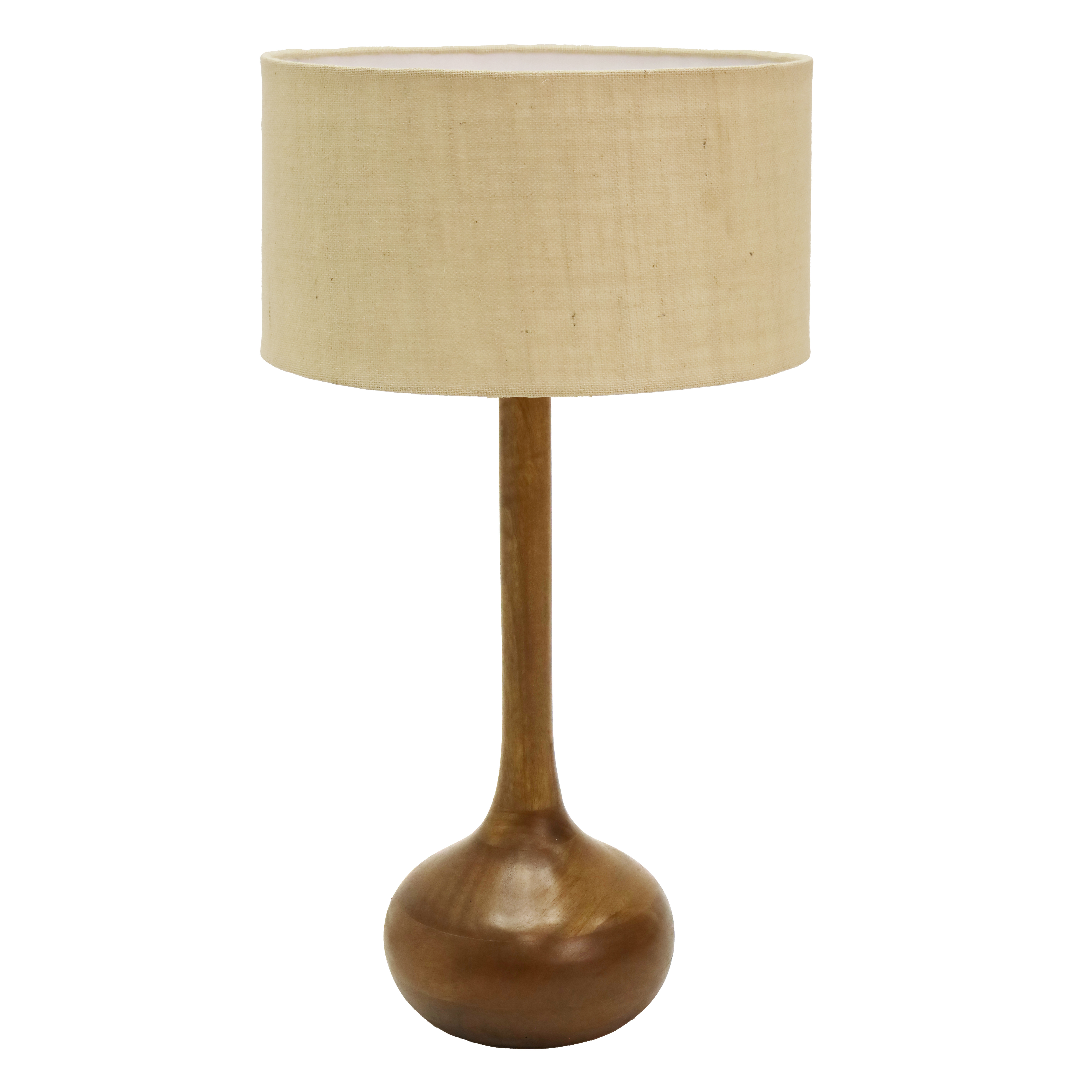 Ariane Wooden Table Lamp - Natural/Cotton Linen Shade