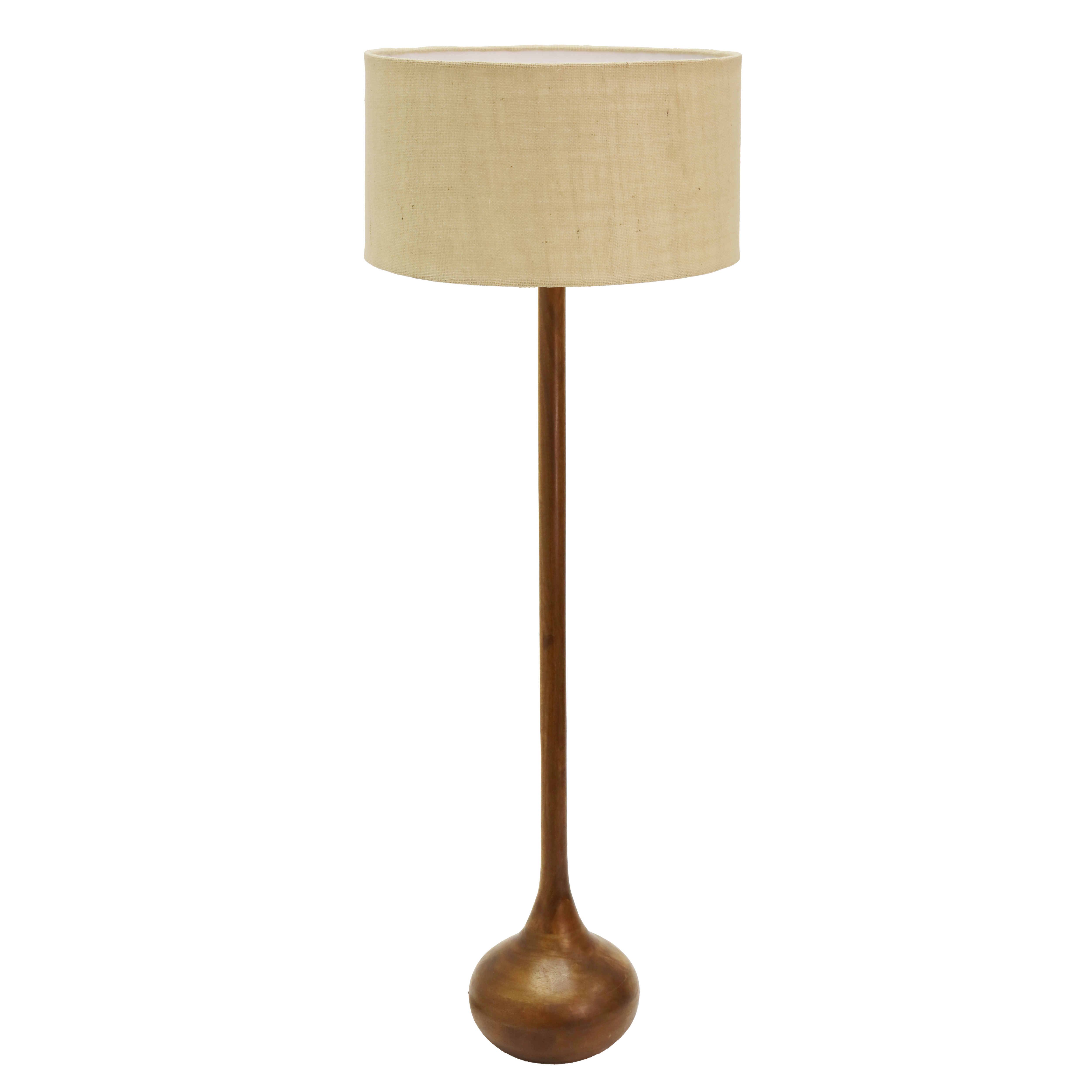 Ariane Wooden Floor Lamp - Natural/Jute Shade