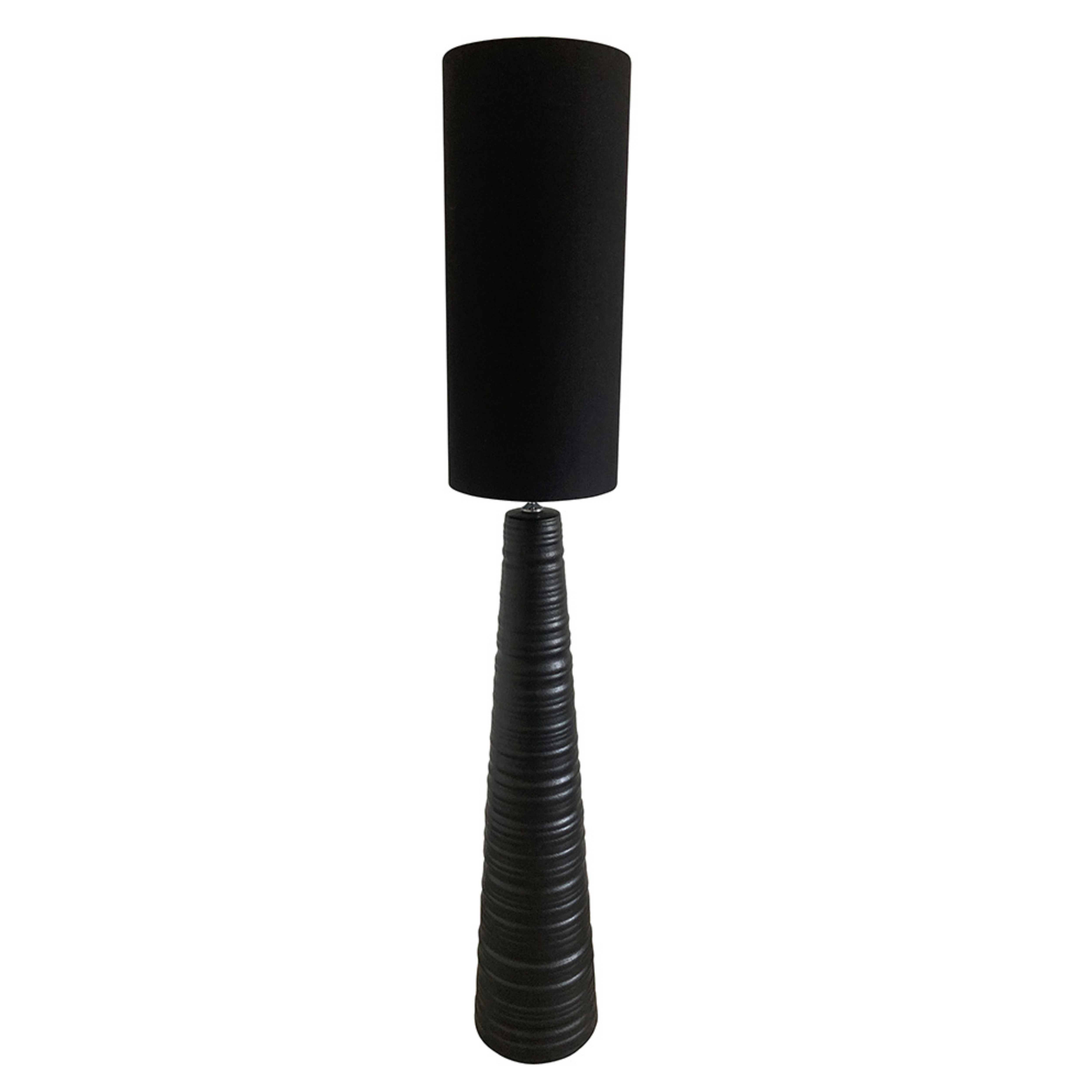 Belize Ceramic Floor Lamp - Black