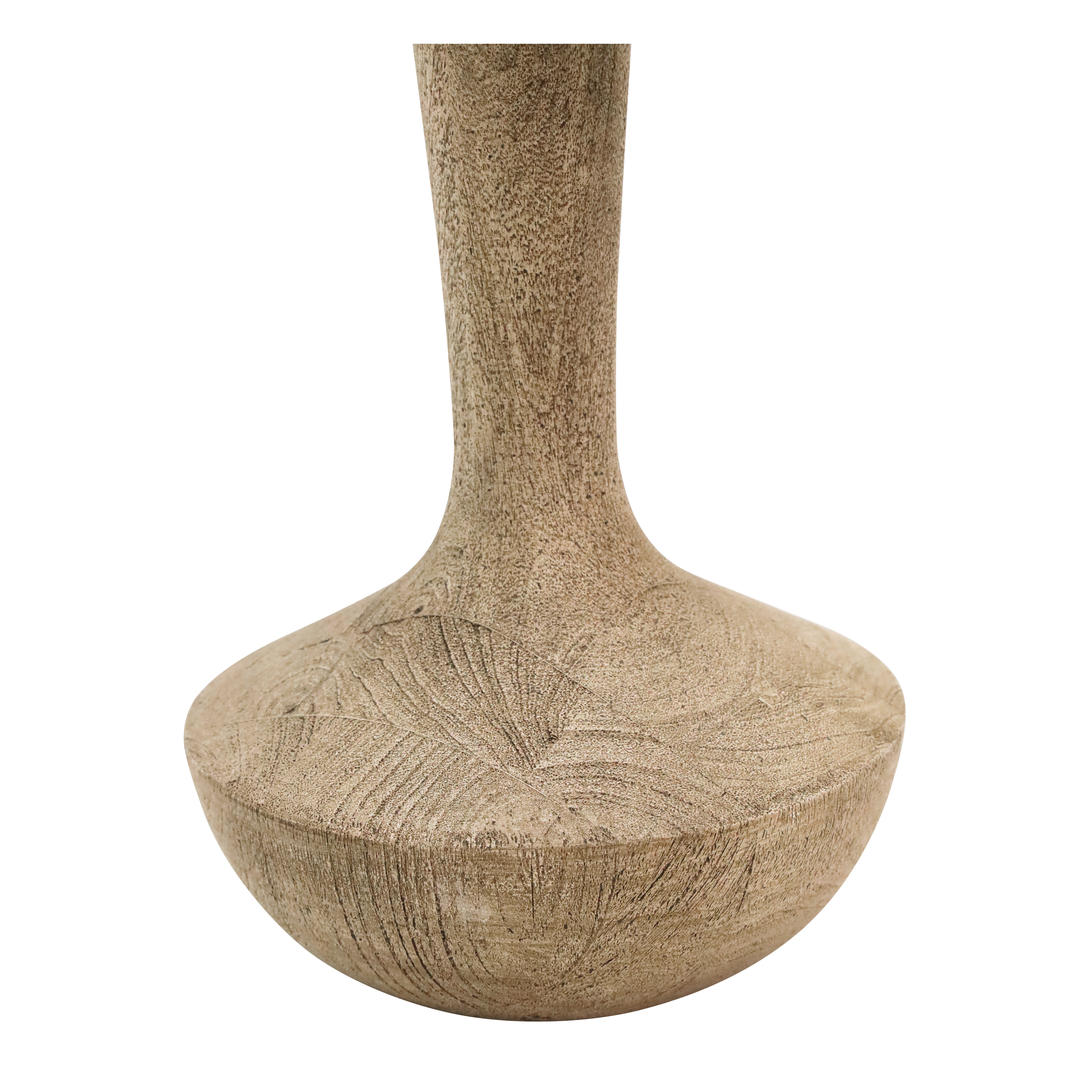 Aaran Wooden Table Lamp - Natural/Beige Jute Shade