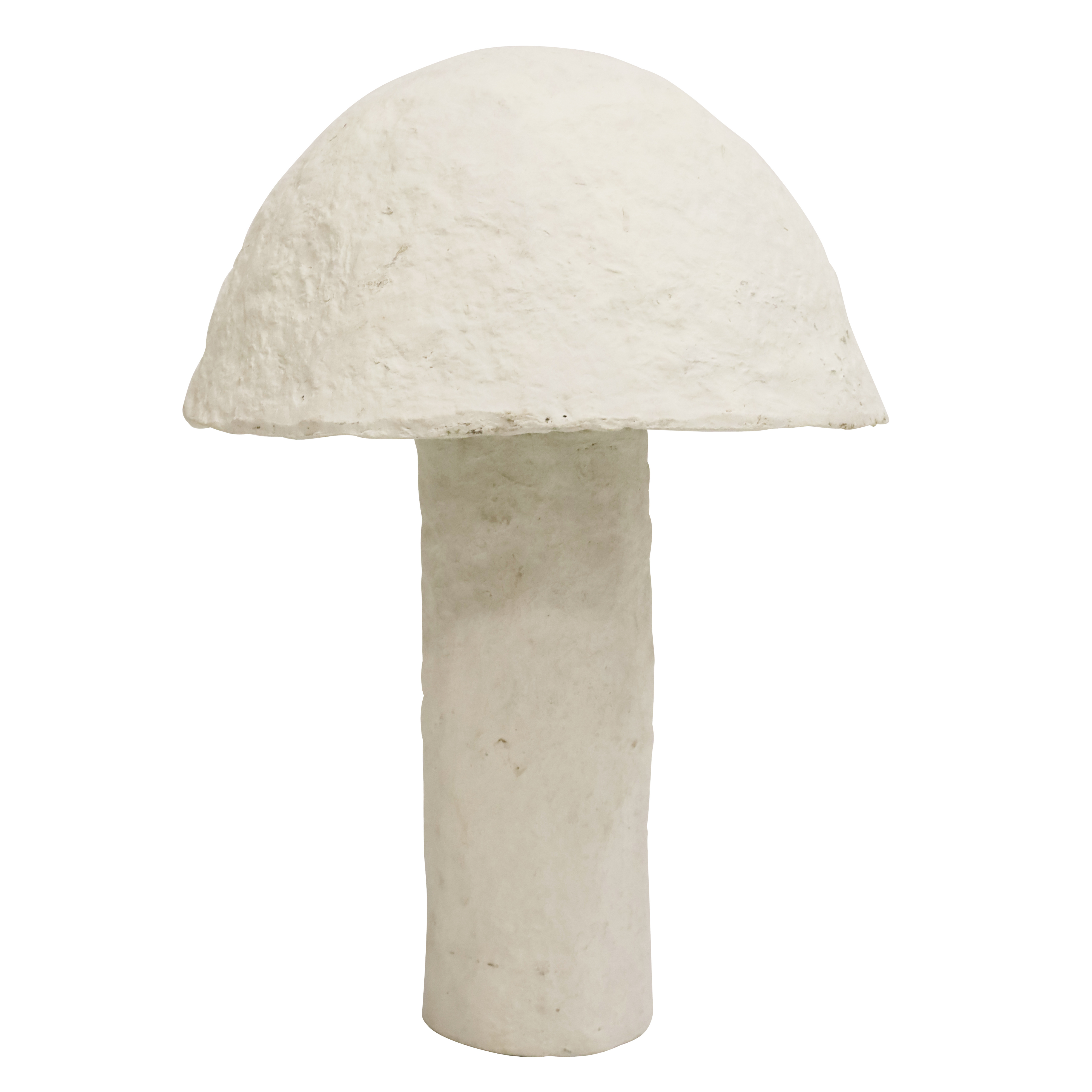 Mushroom Table Lamp - Paper Mache Off White