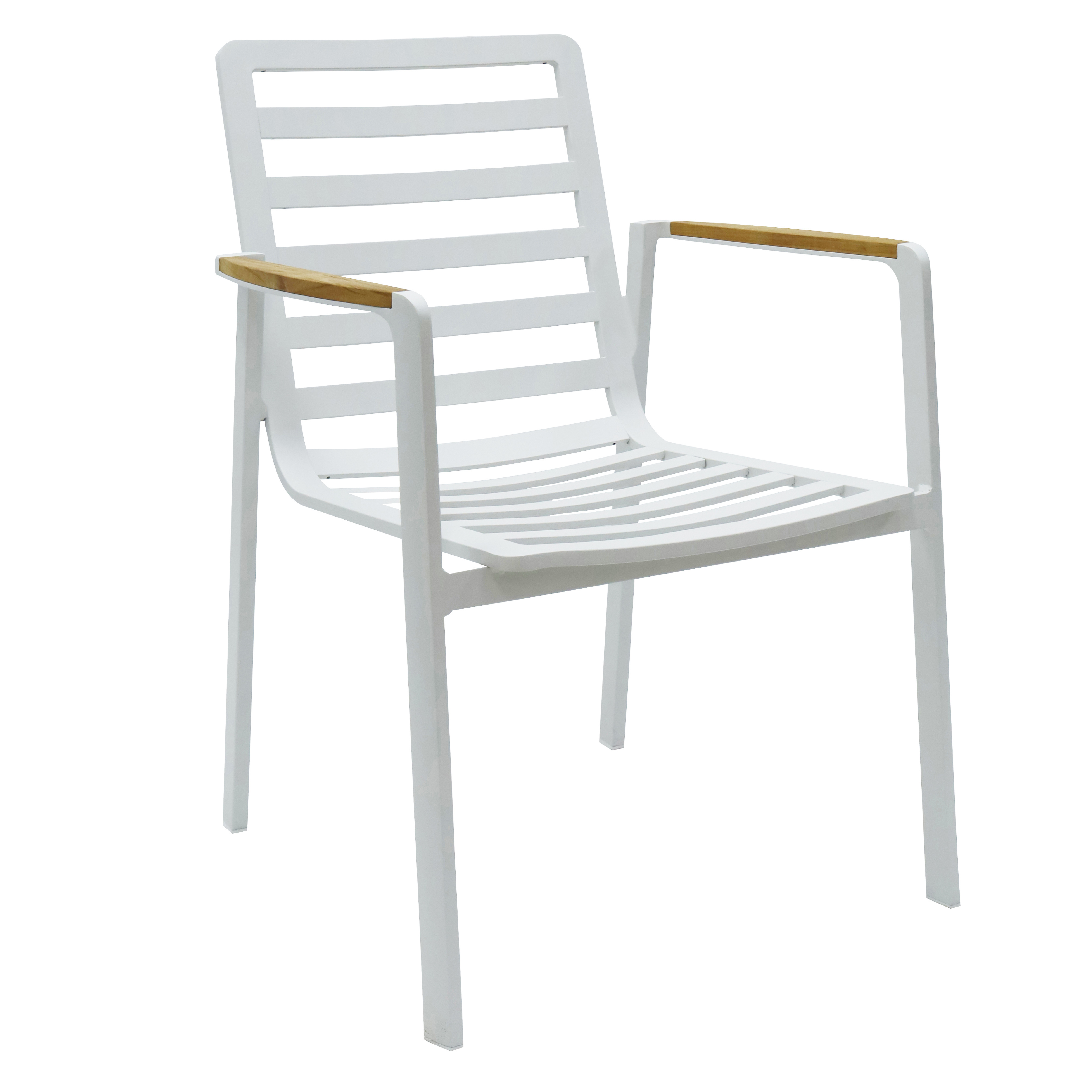 Issy Outdoor Dining Chair Set - White