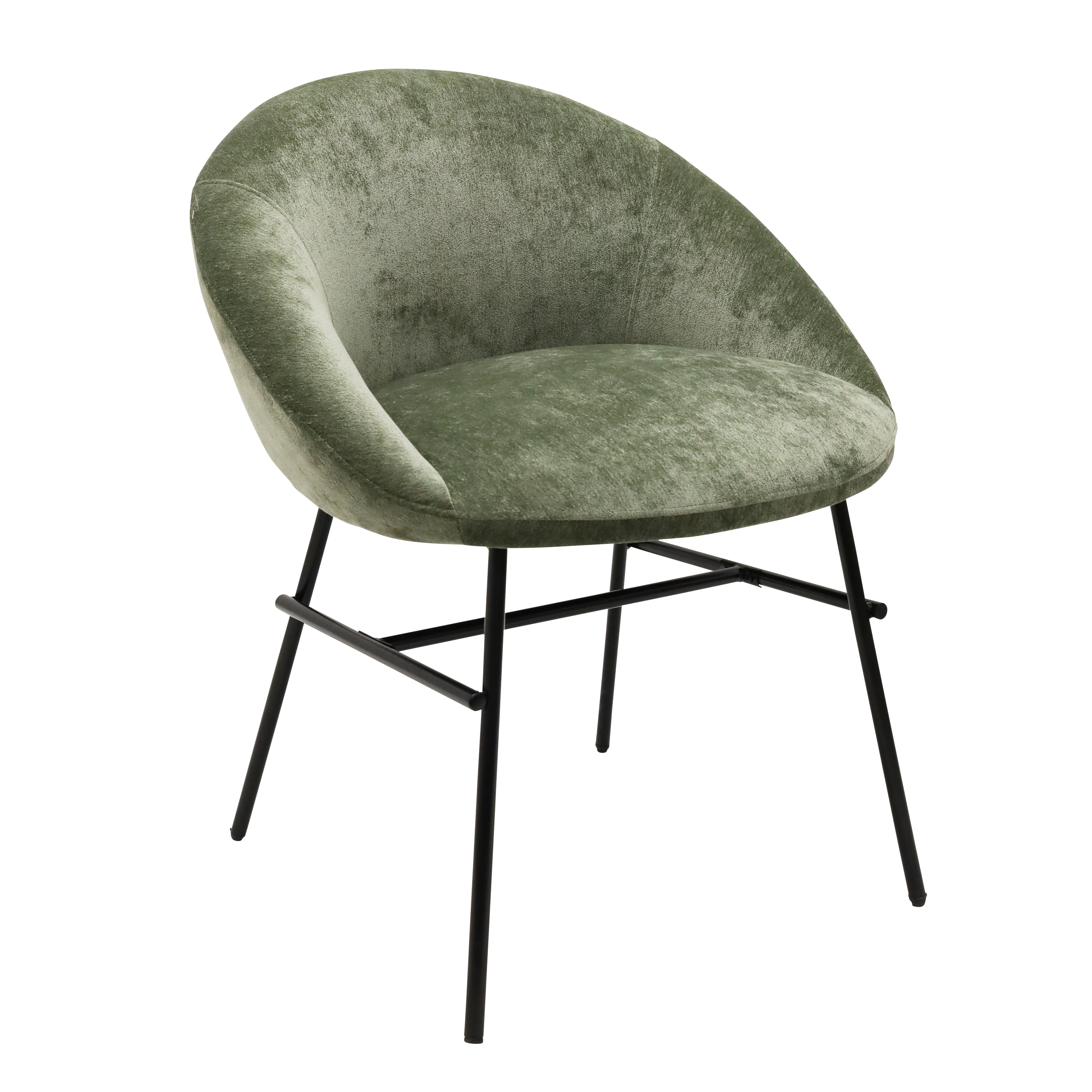 Sophia Dining Chair - Sage Green & Black