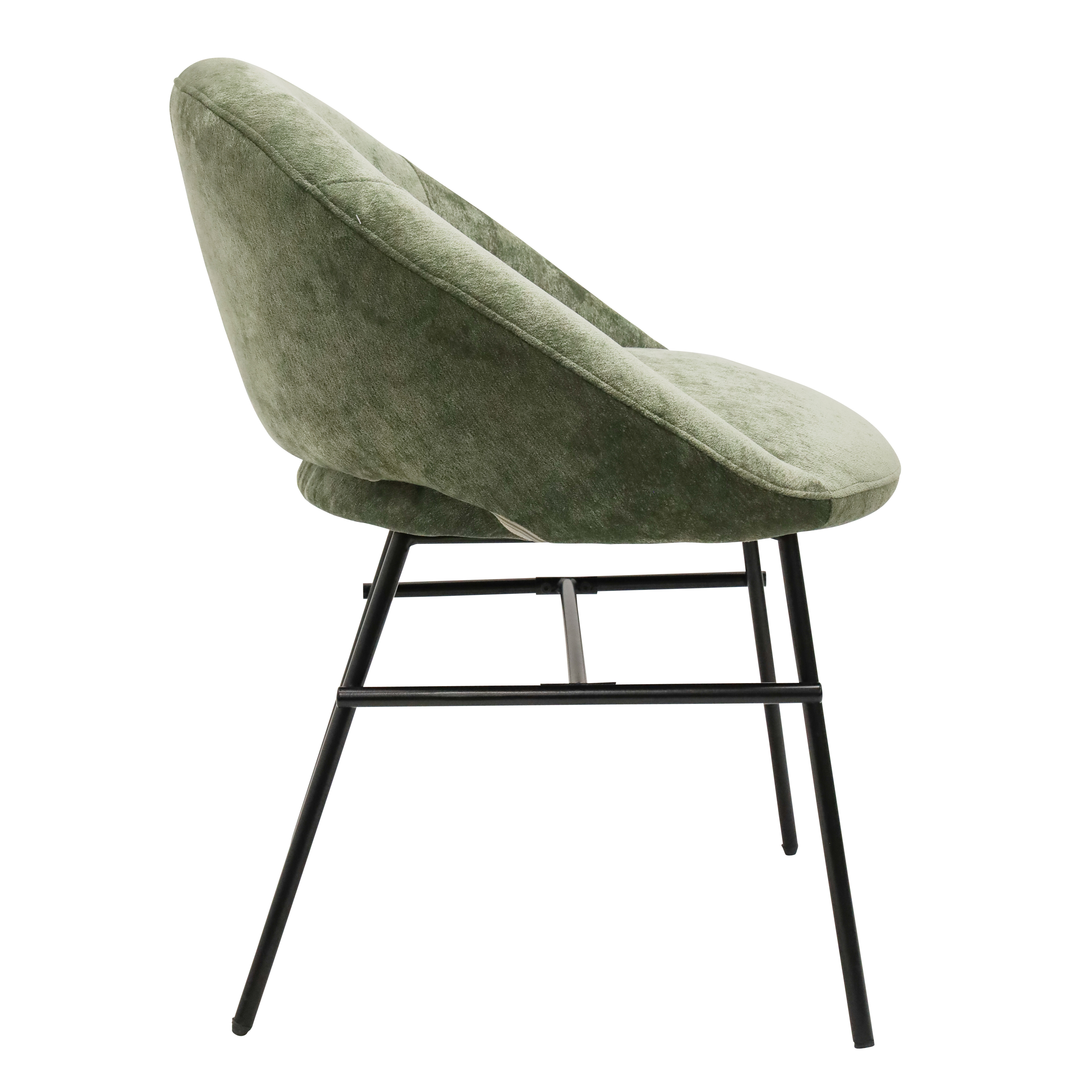 Sophia Dining Chair - Sage Green & Black