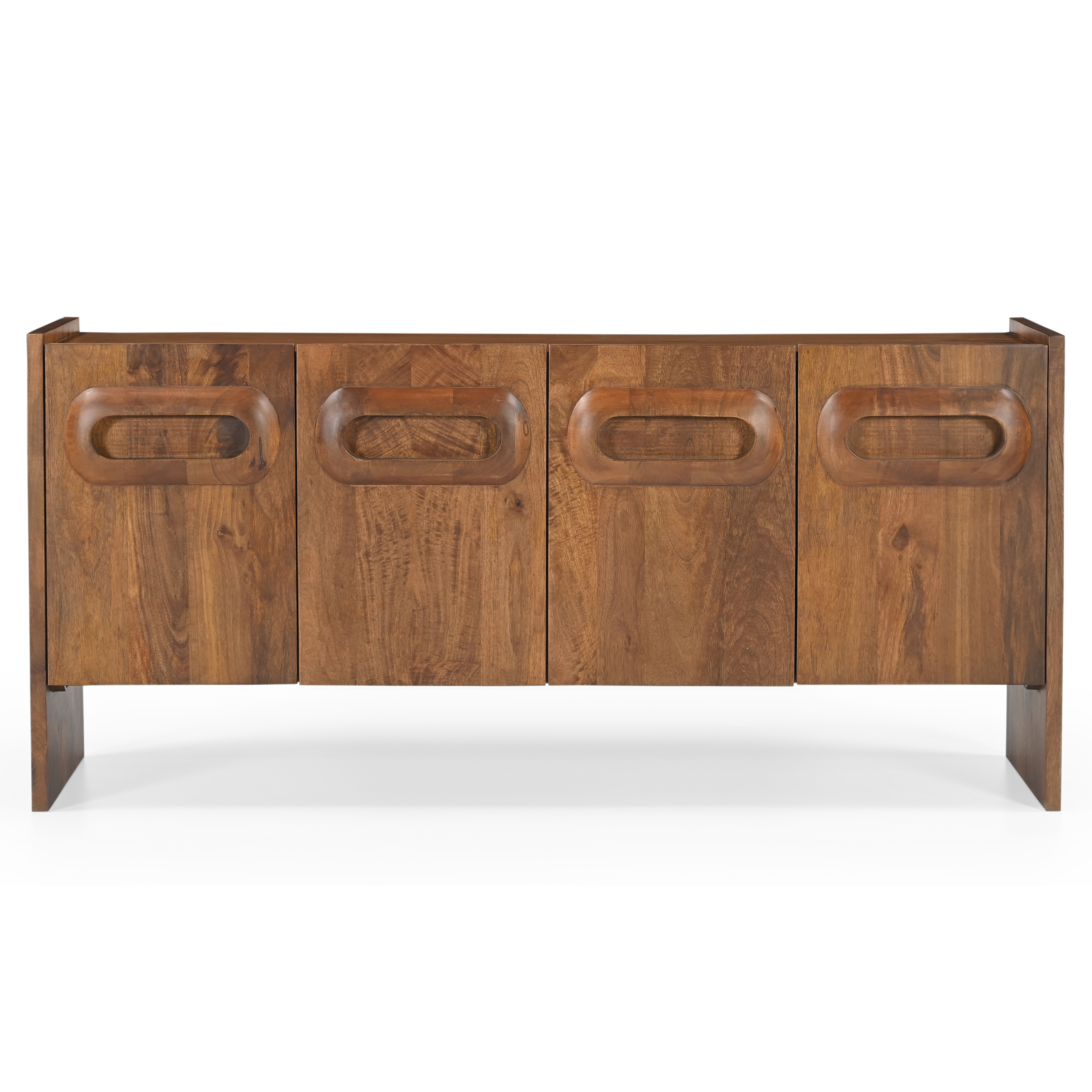 Porthole 4 Door Sideboard - Walnut