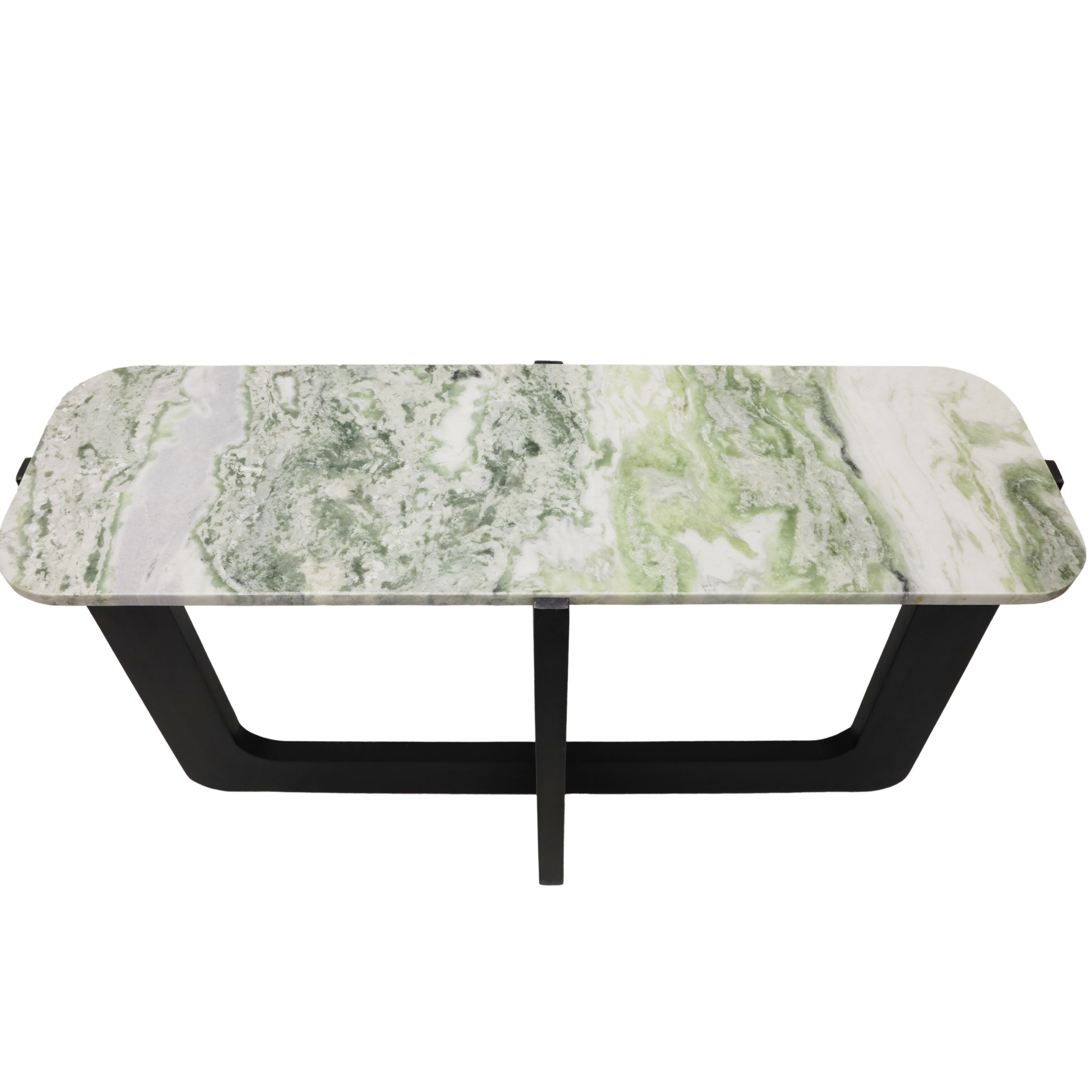 Hendrix Console Table With Marble Top - Green Marble