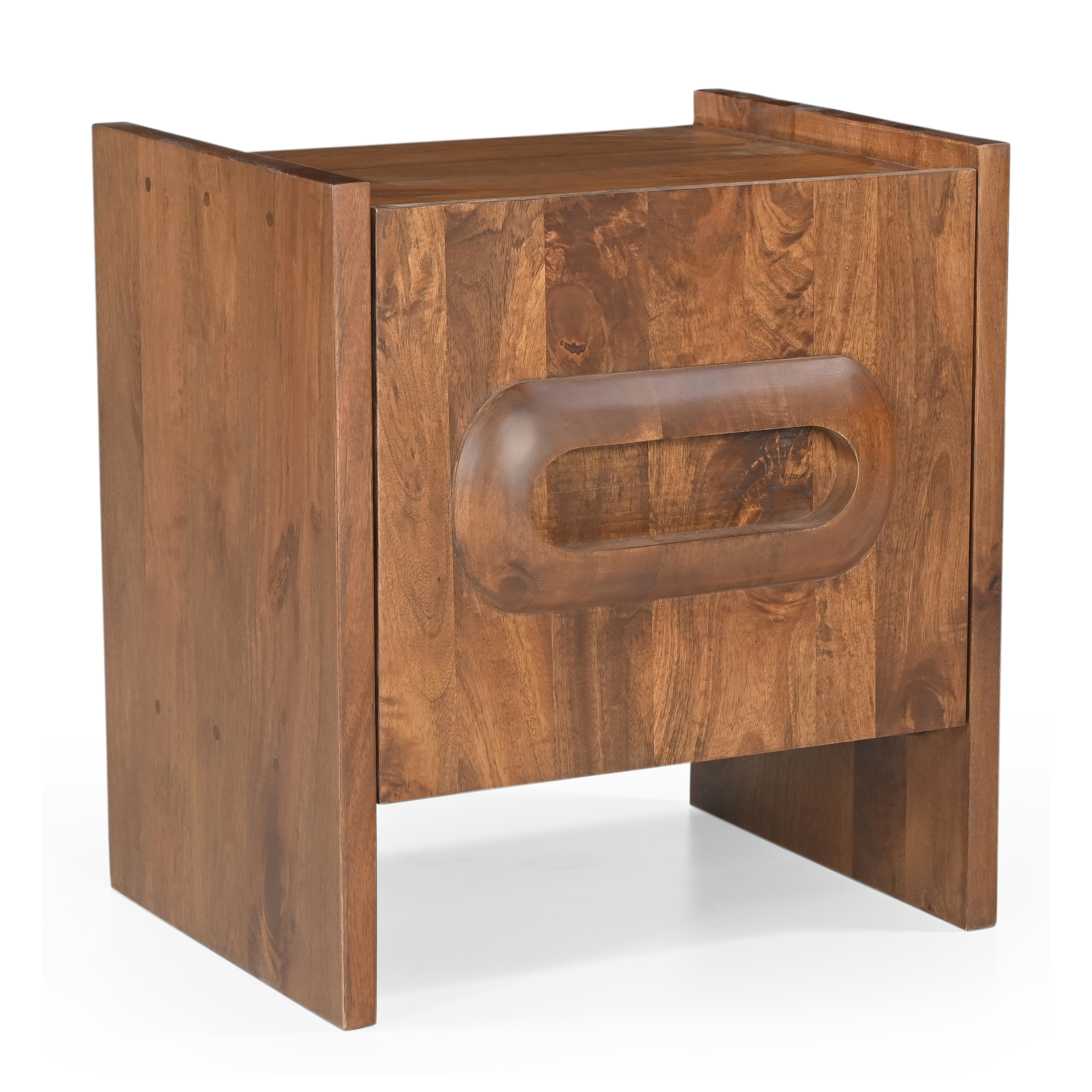 Porthole Bedside Table - Walnut