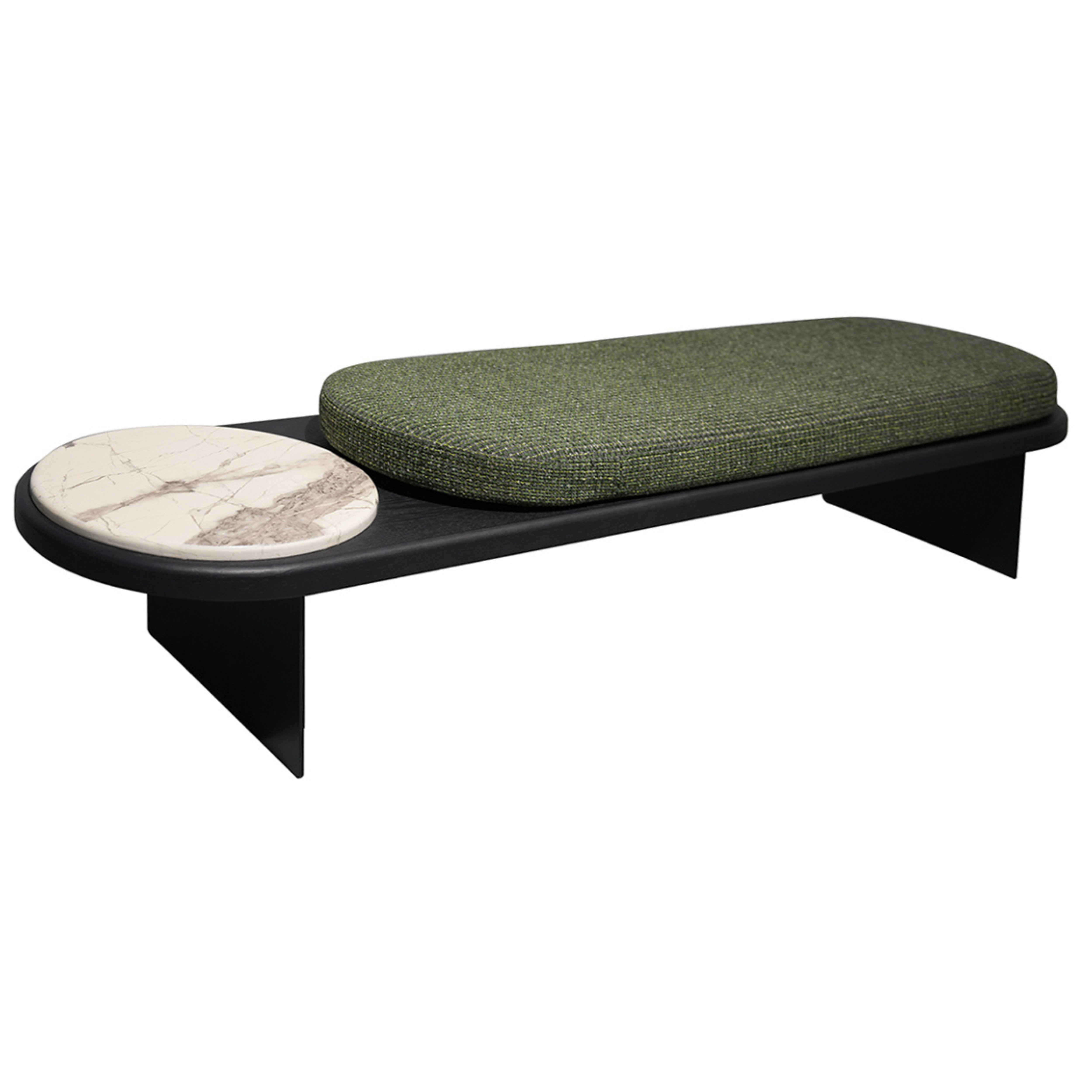 Frederic Bench Seat - Black/Olive