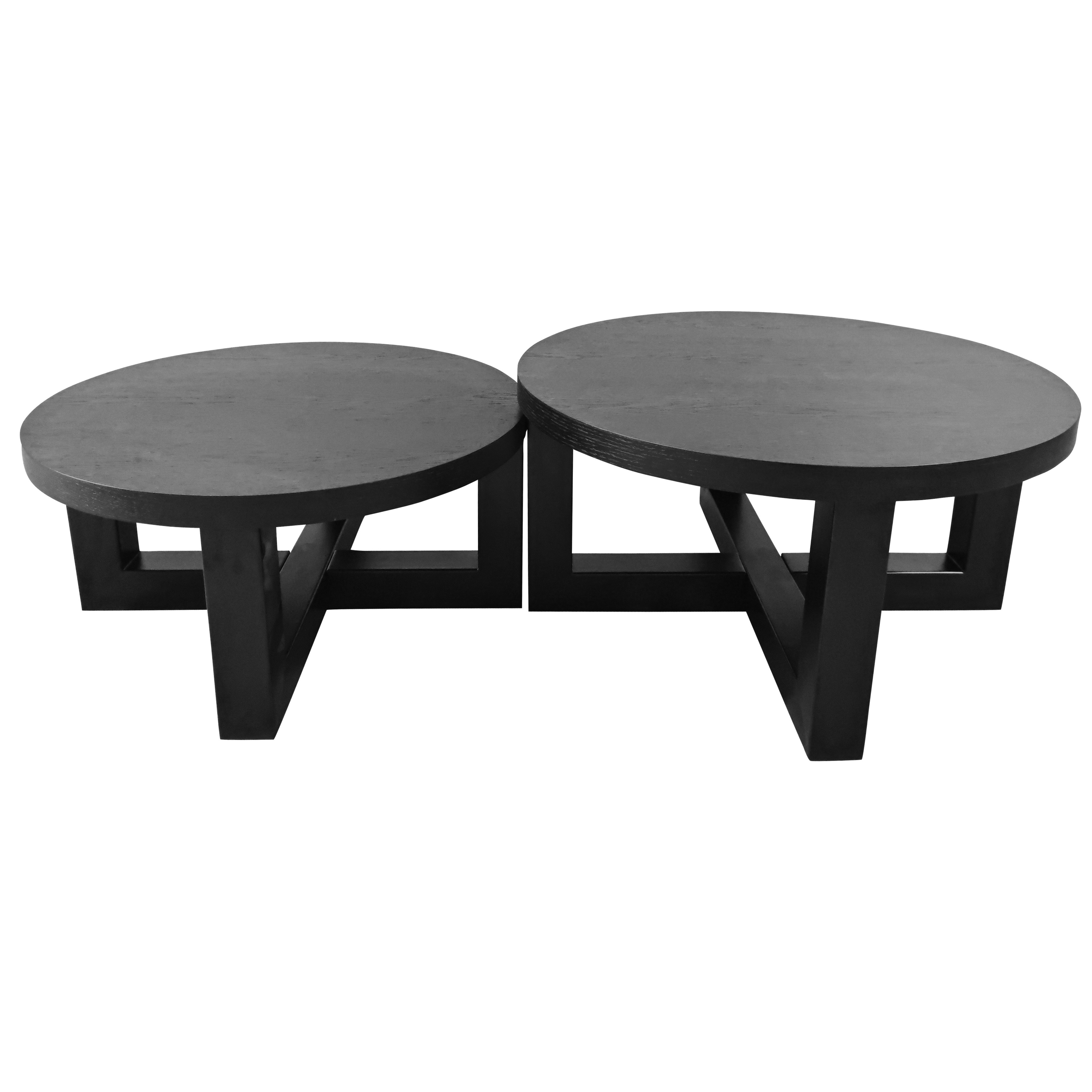 Mackenzie Nesting Coffee Tables - Black Veneer
