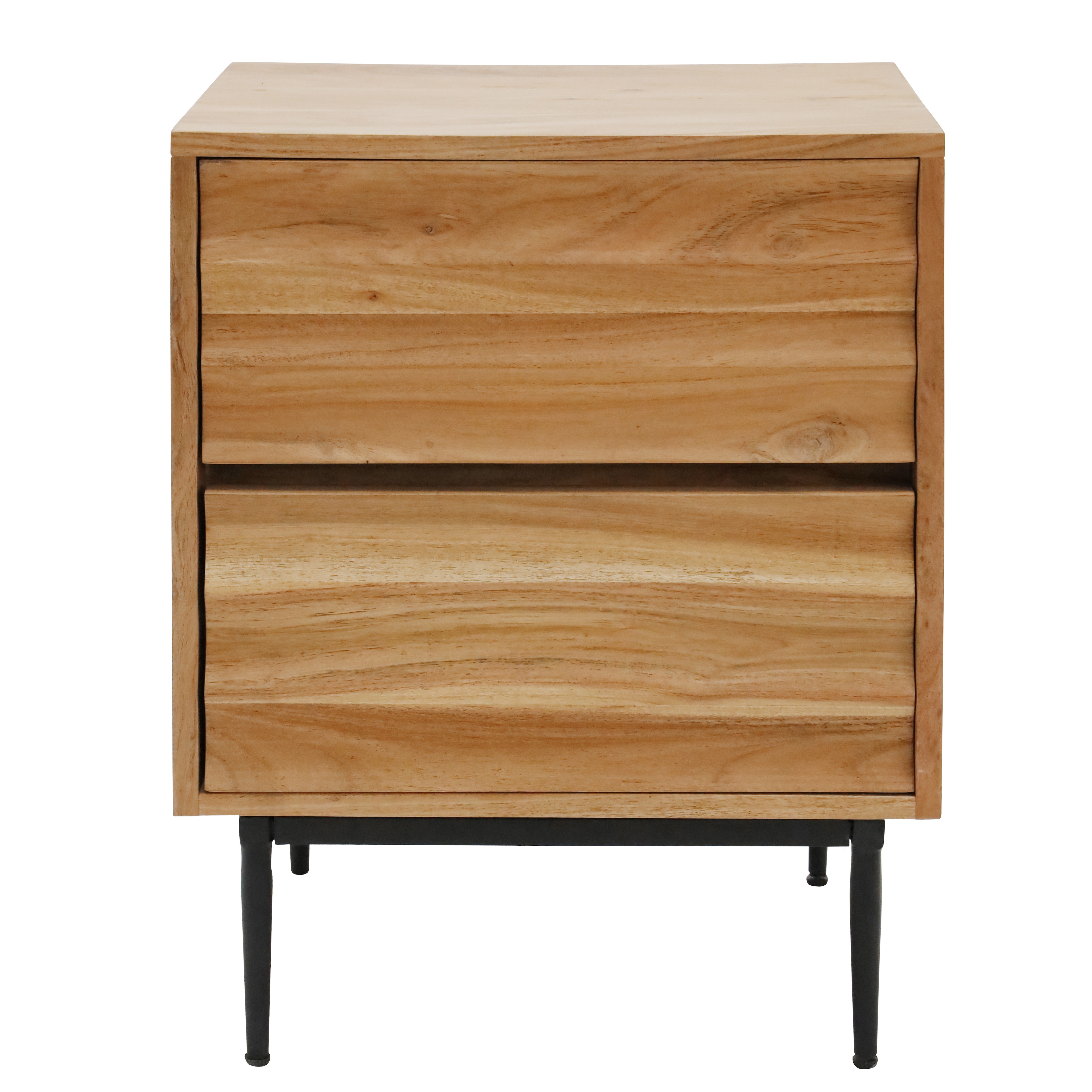 Wave Bedside Table - Natural