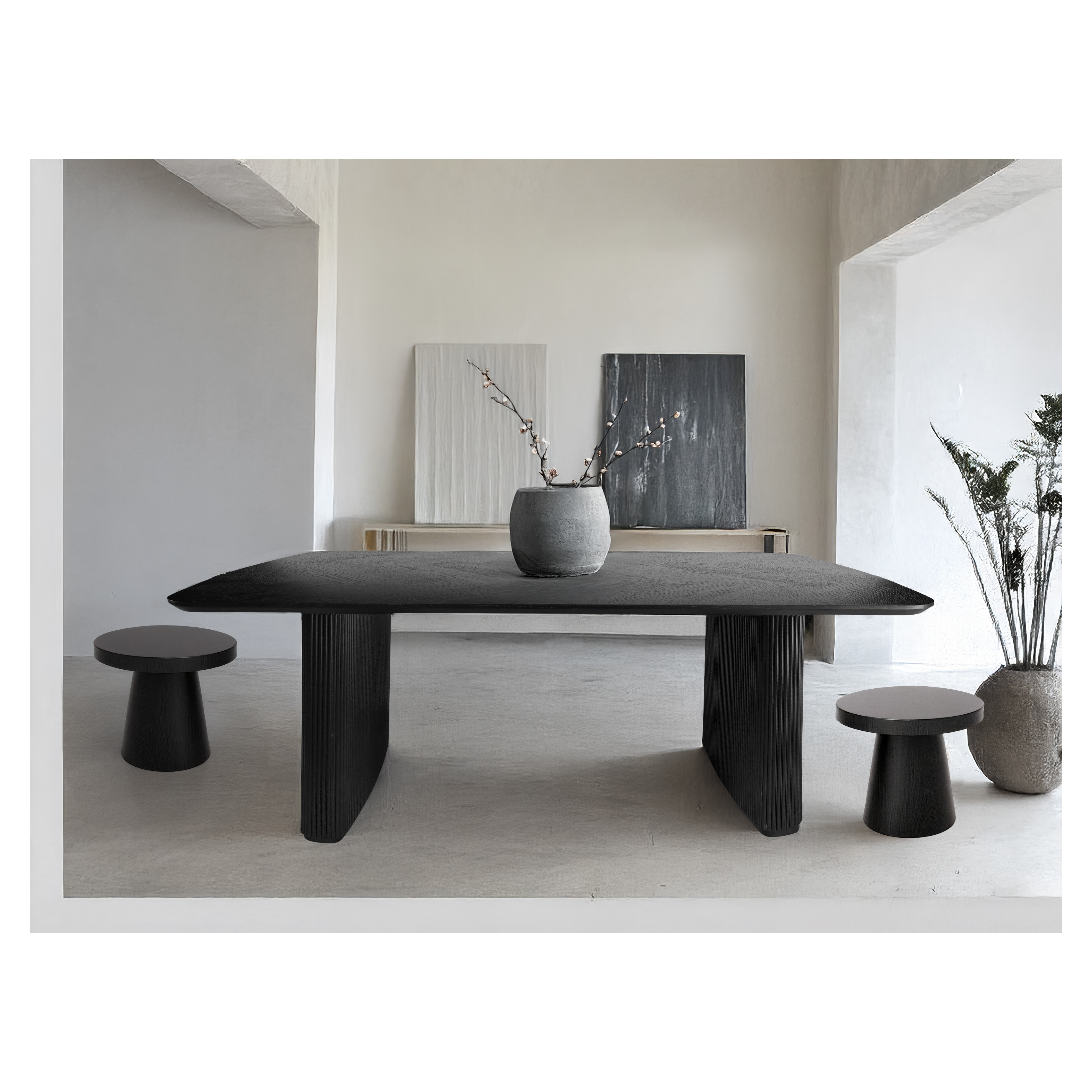 Kerby Dining Table - Black Veneer
