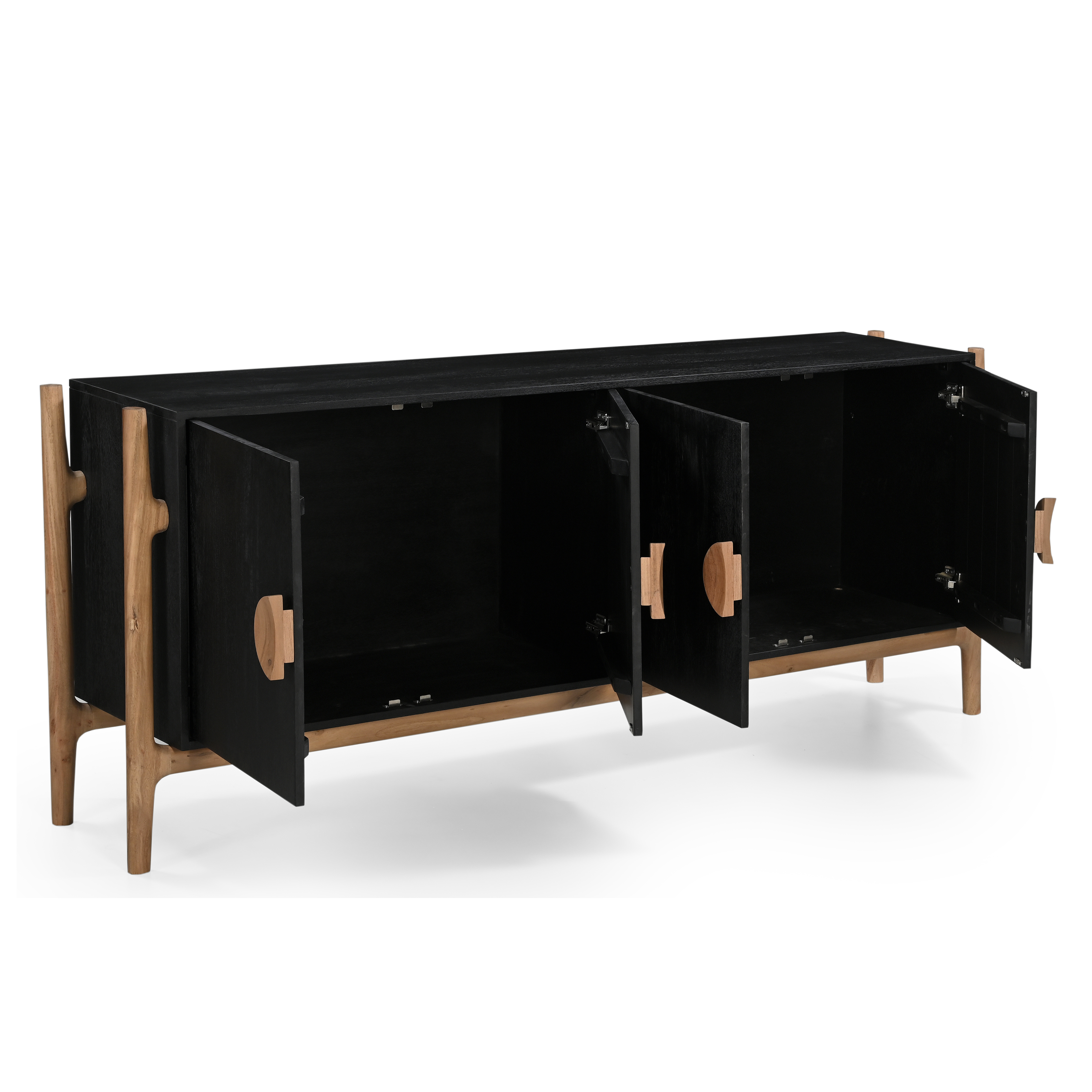 Antler 4 Door Sideboard - Natural & Black
