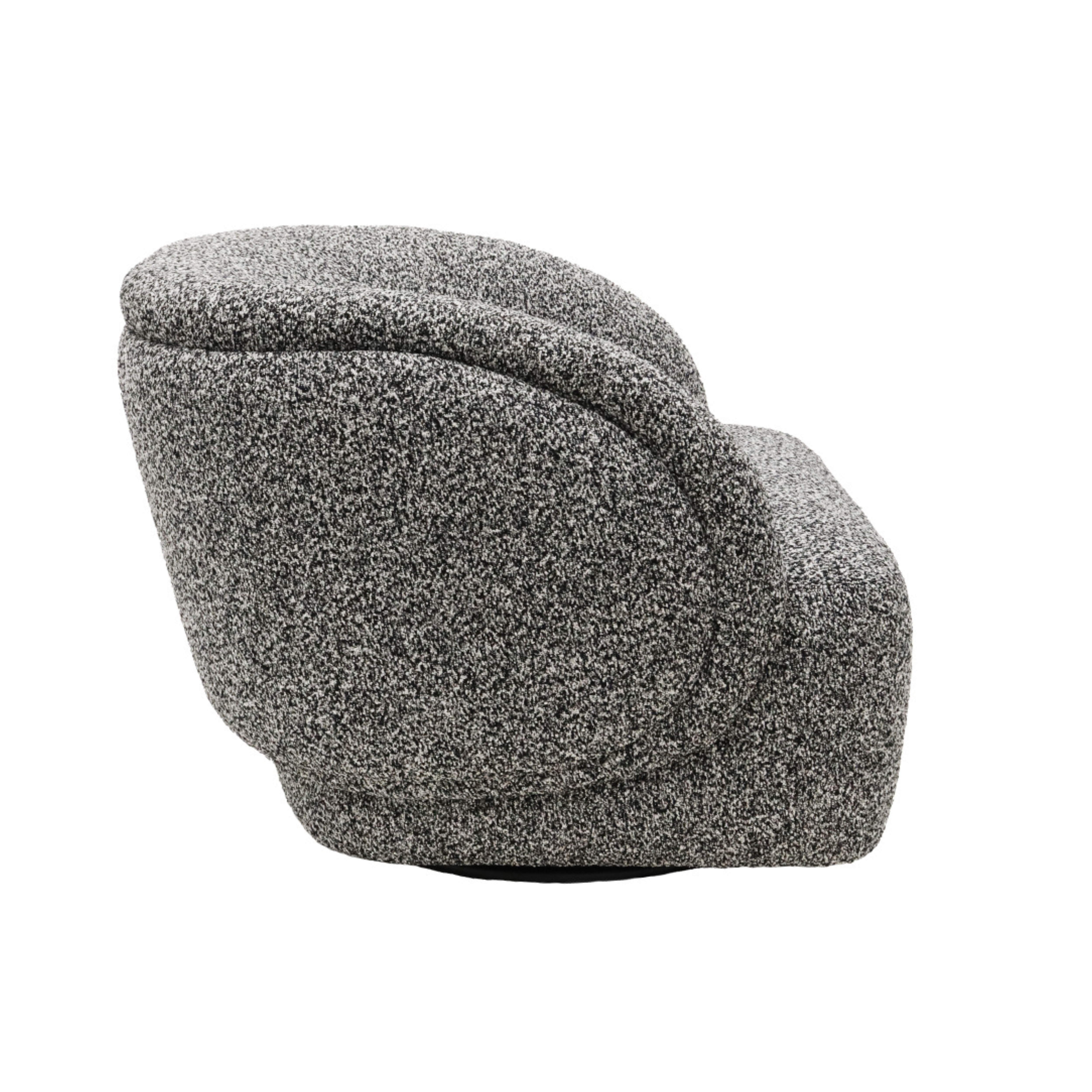 Canyon Swivel Chair - Black Fleck