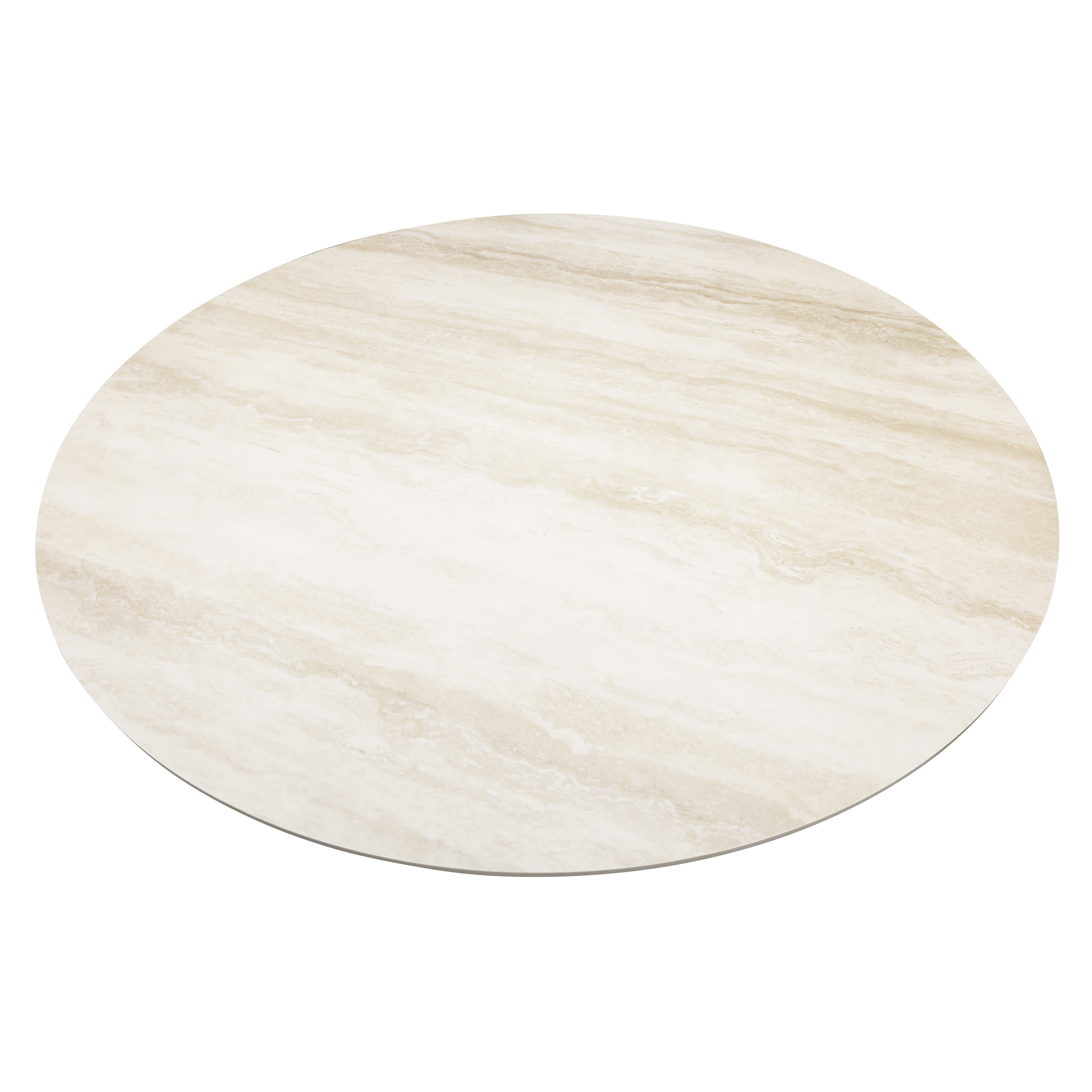 Lillie Ceramic Travertine Dining Table - Travertine-Look
