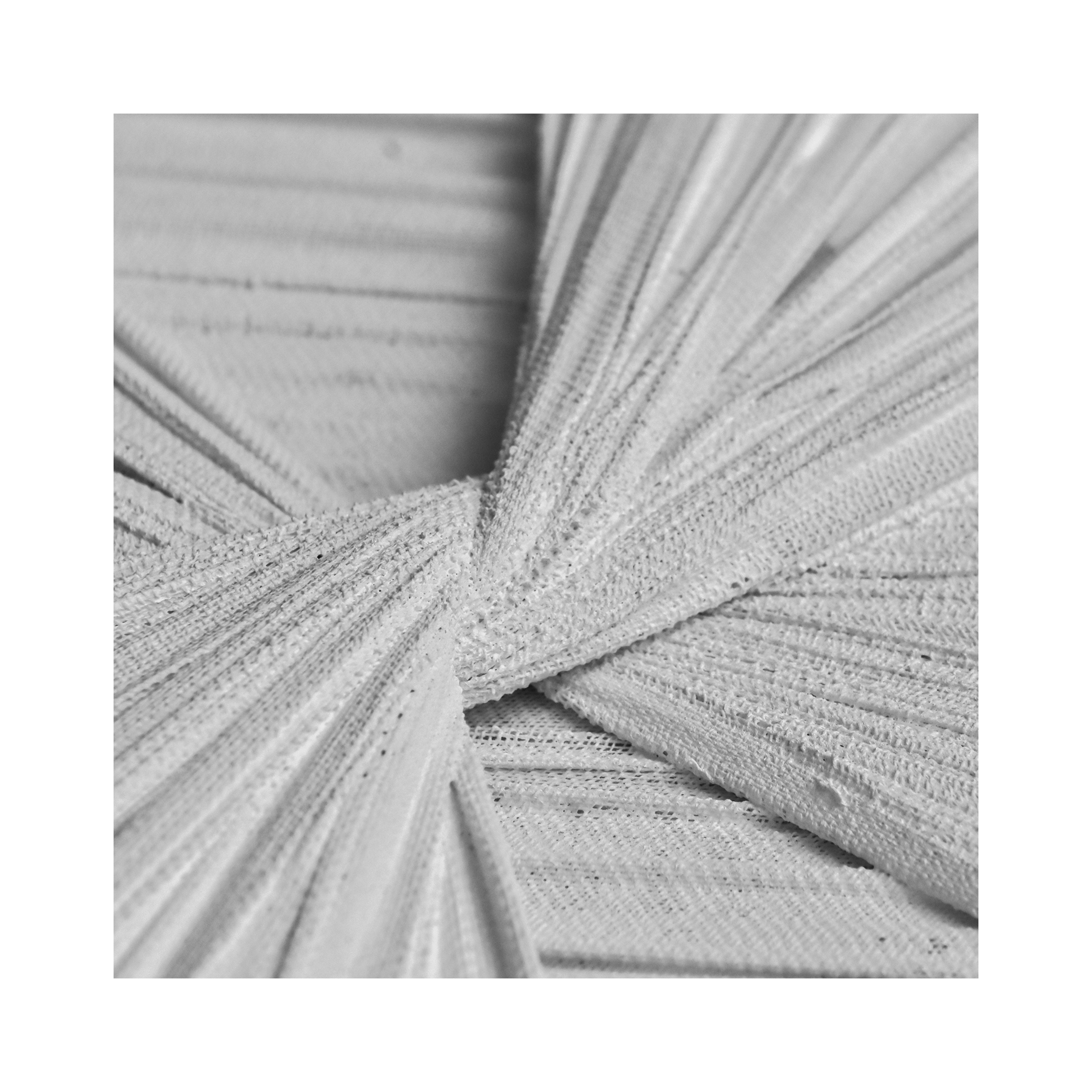 White Textile Framed Art - White Frame