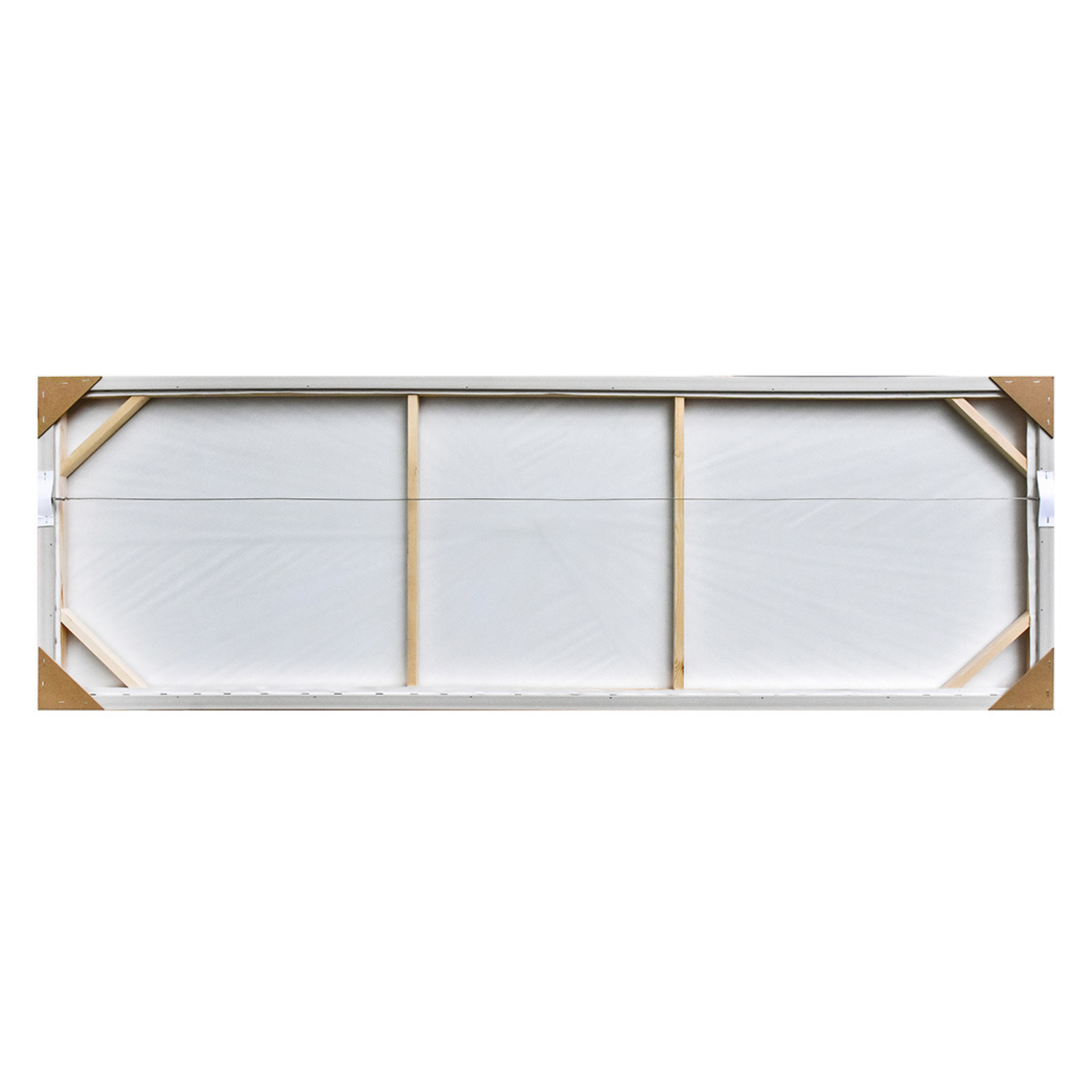 White Textile Framed Art - White Frame