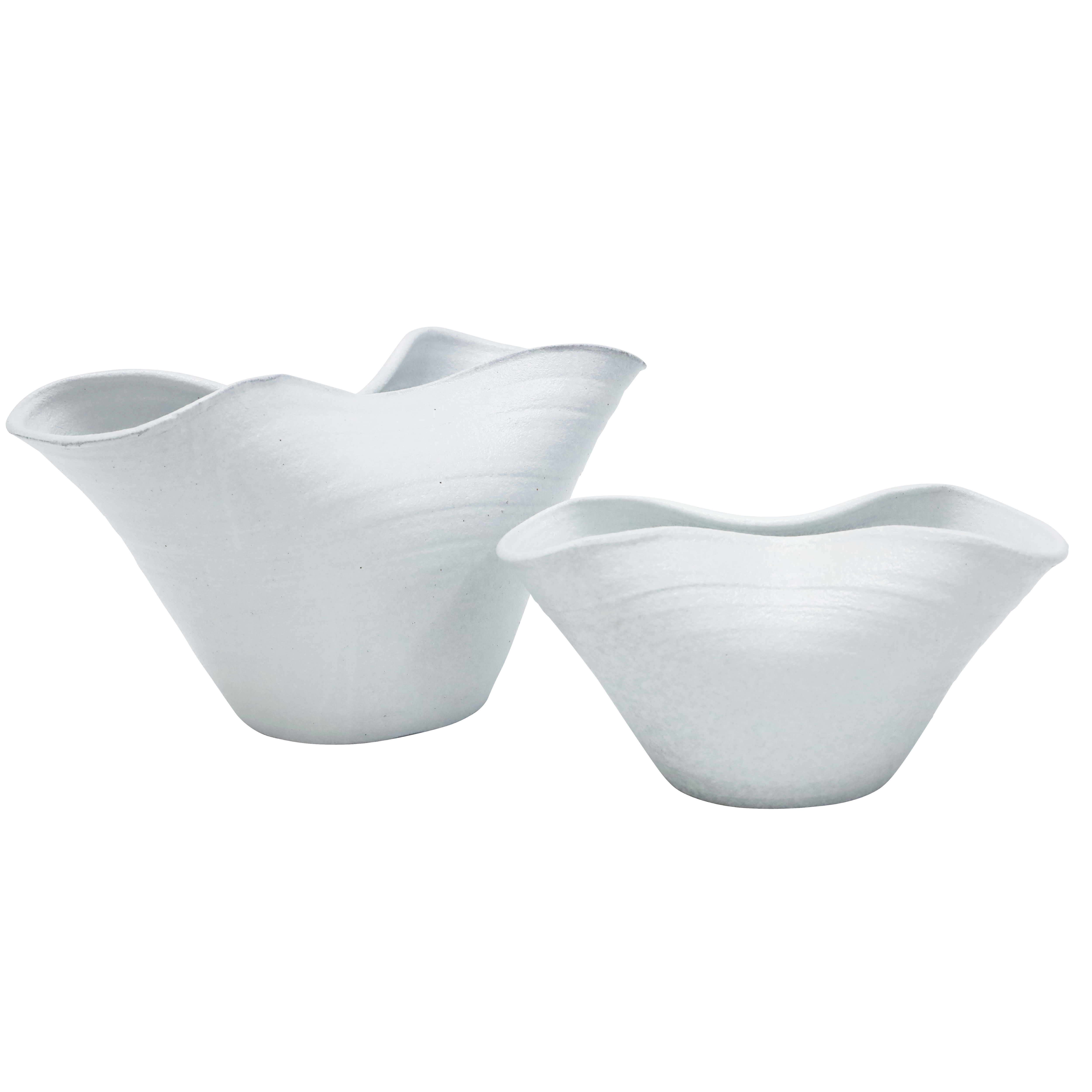Curves Ceramic Bowl - White