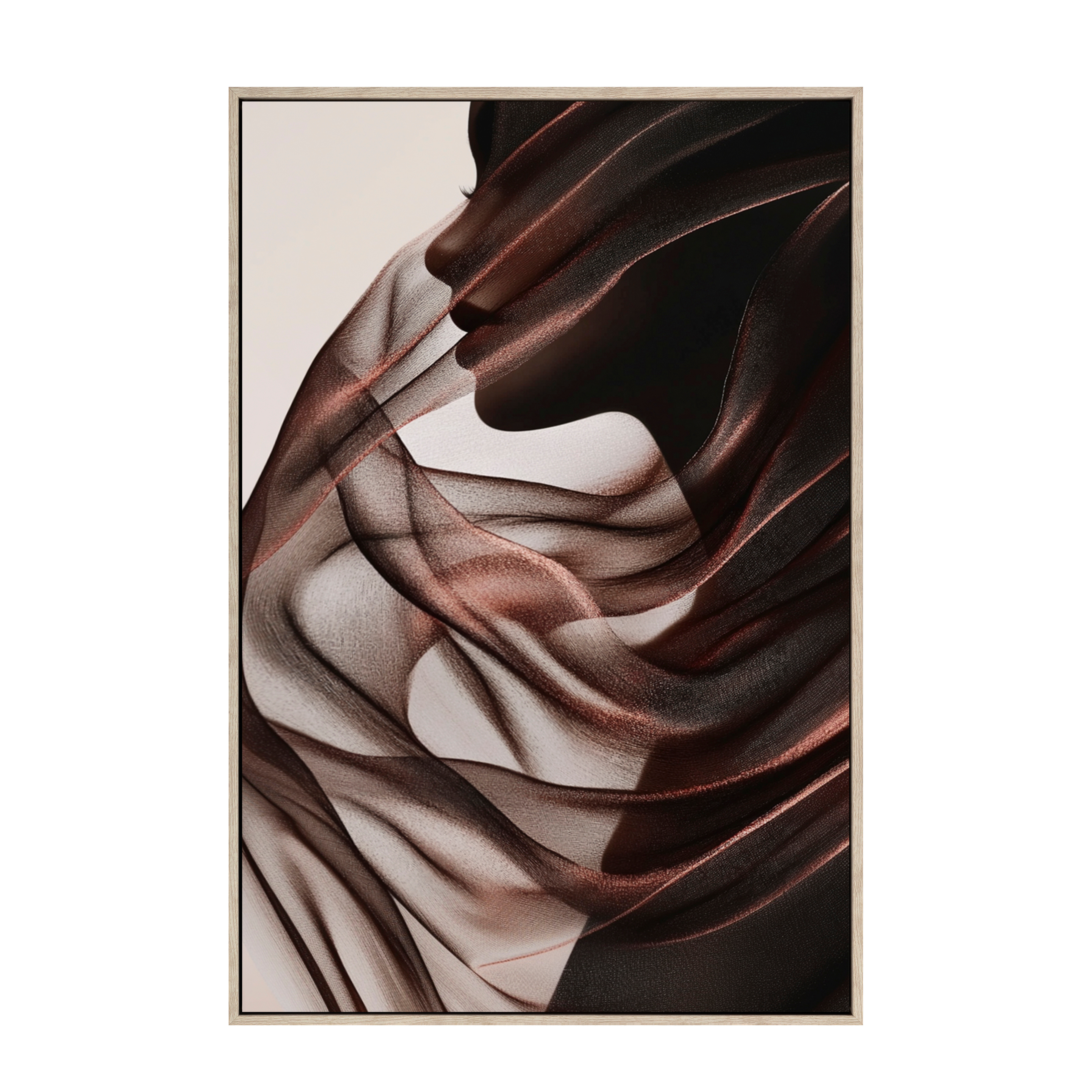 Shadows Framed Art - White Wash