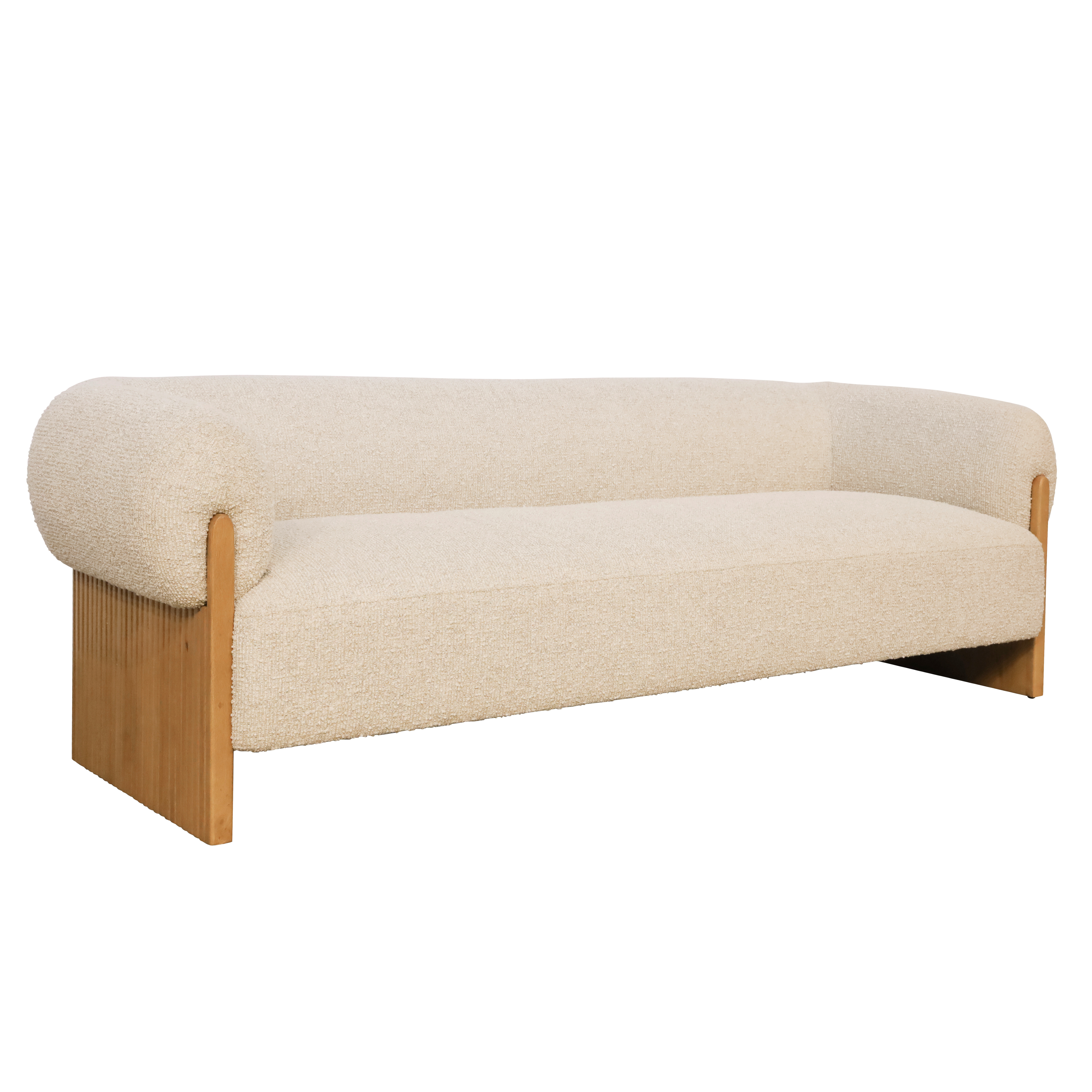 Birdie 3 Seat Sofa With Wood Detail