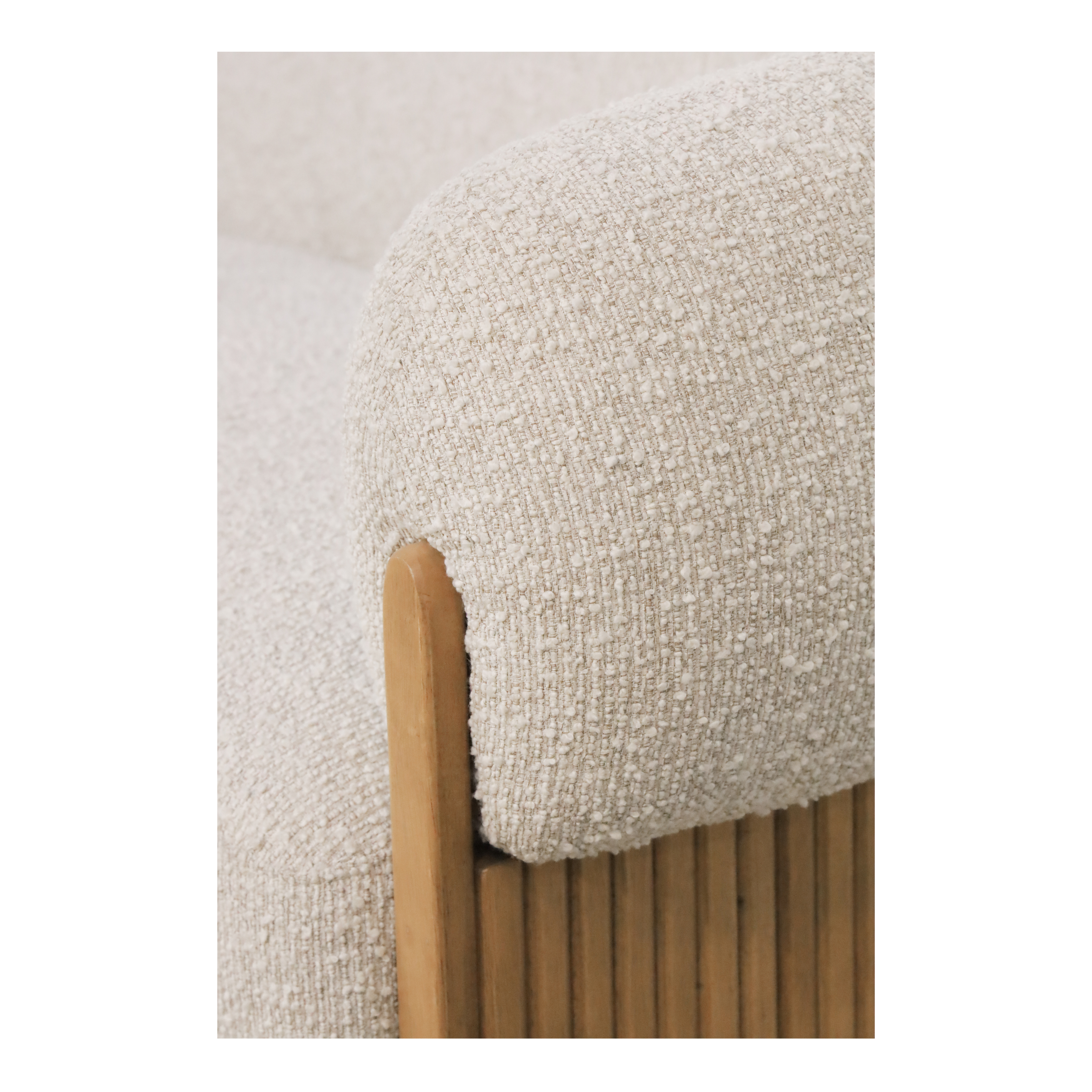 Birdie 3 Seat Sofa With Wood Detail