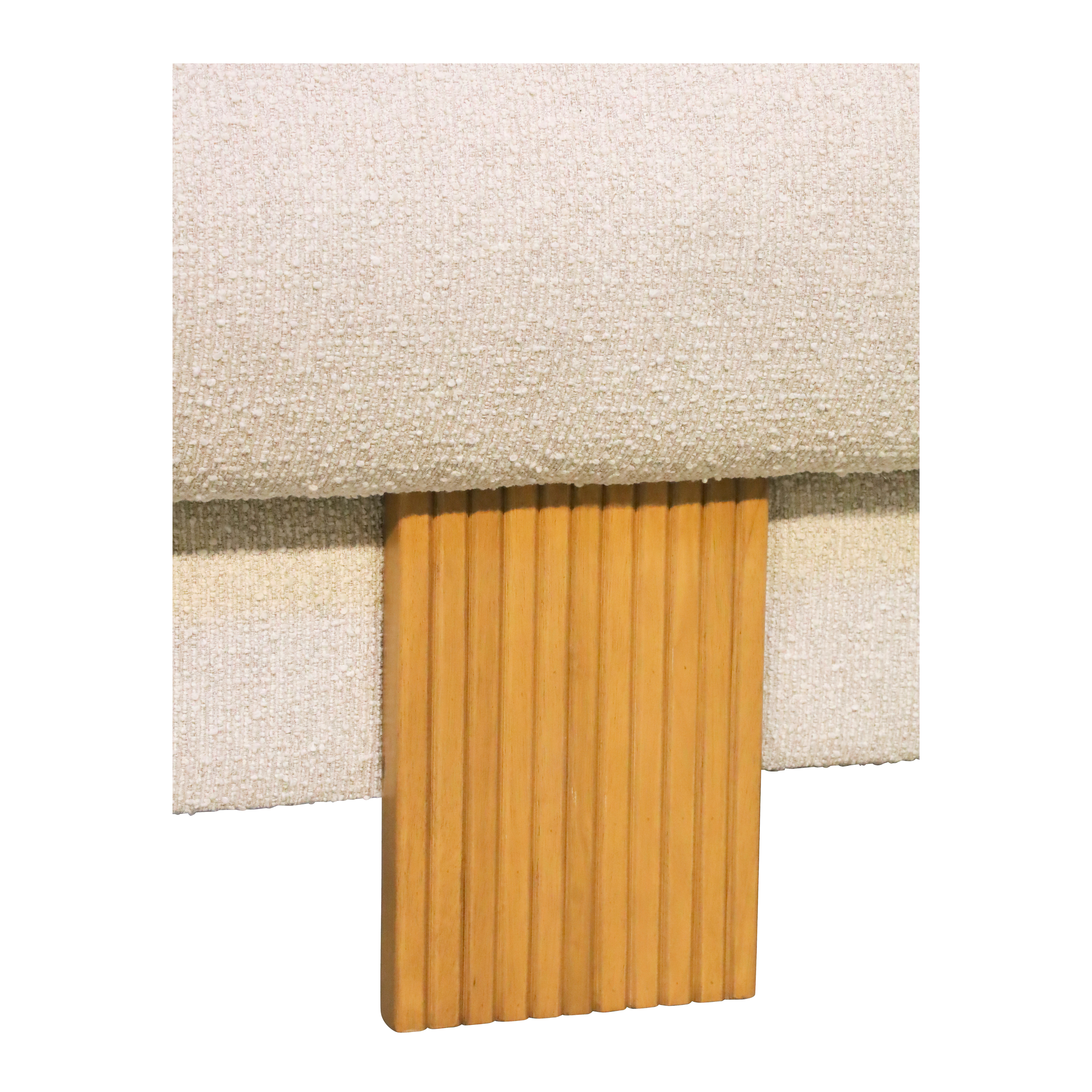 Birdie 3 Seat Sofa With Wood Detail